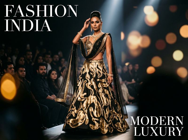 Indian High Fashion Runway Editorial Mumbai