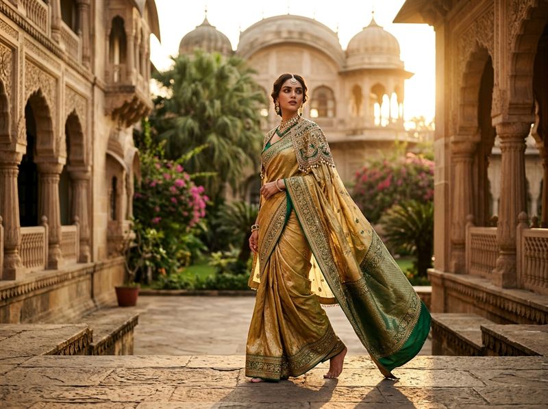 Indian Saree Luxury Fashion Editorial